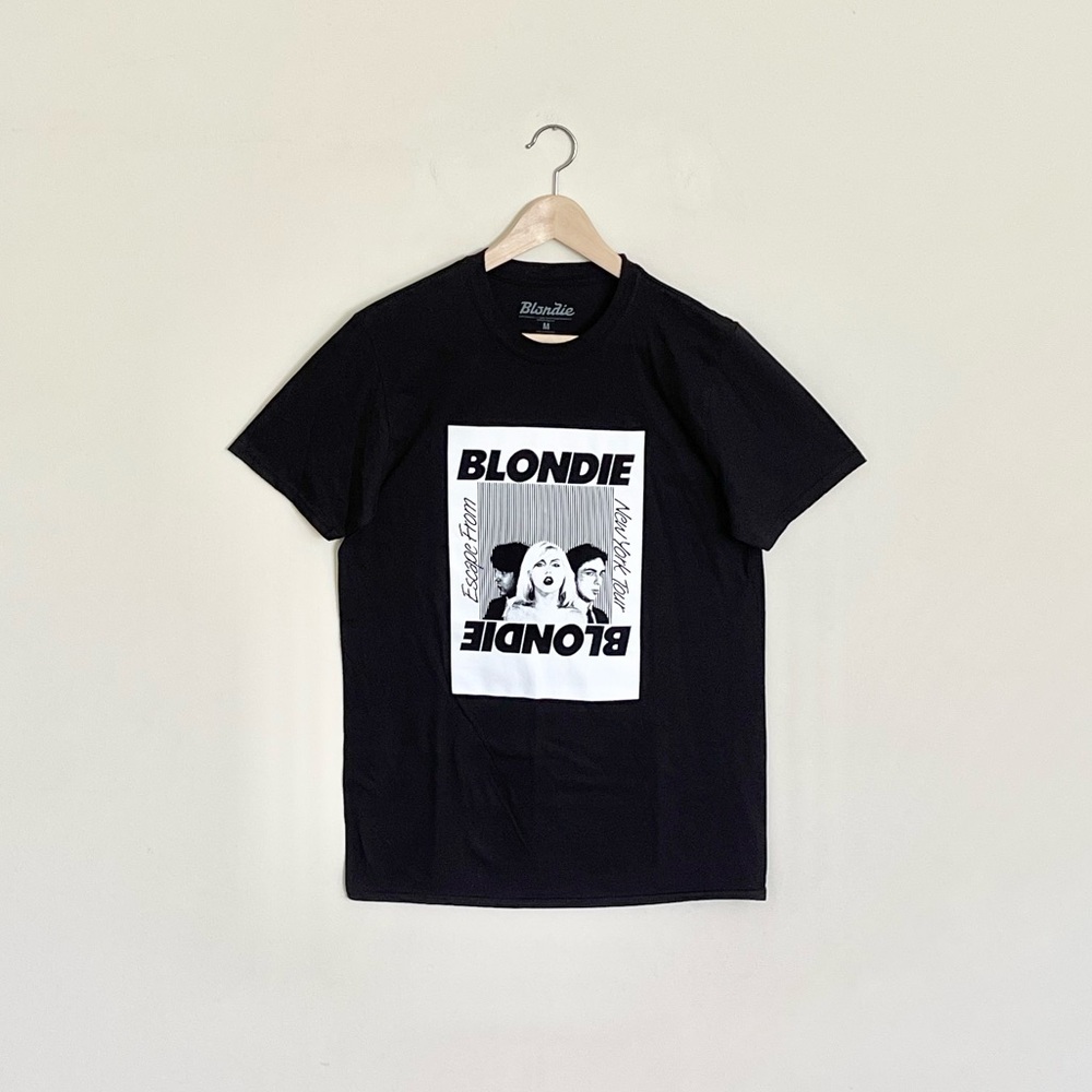 NEW Blondie Escape From New York Tour Retro Black T Shirt Adult size Medium